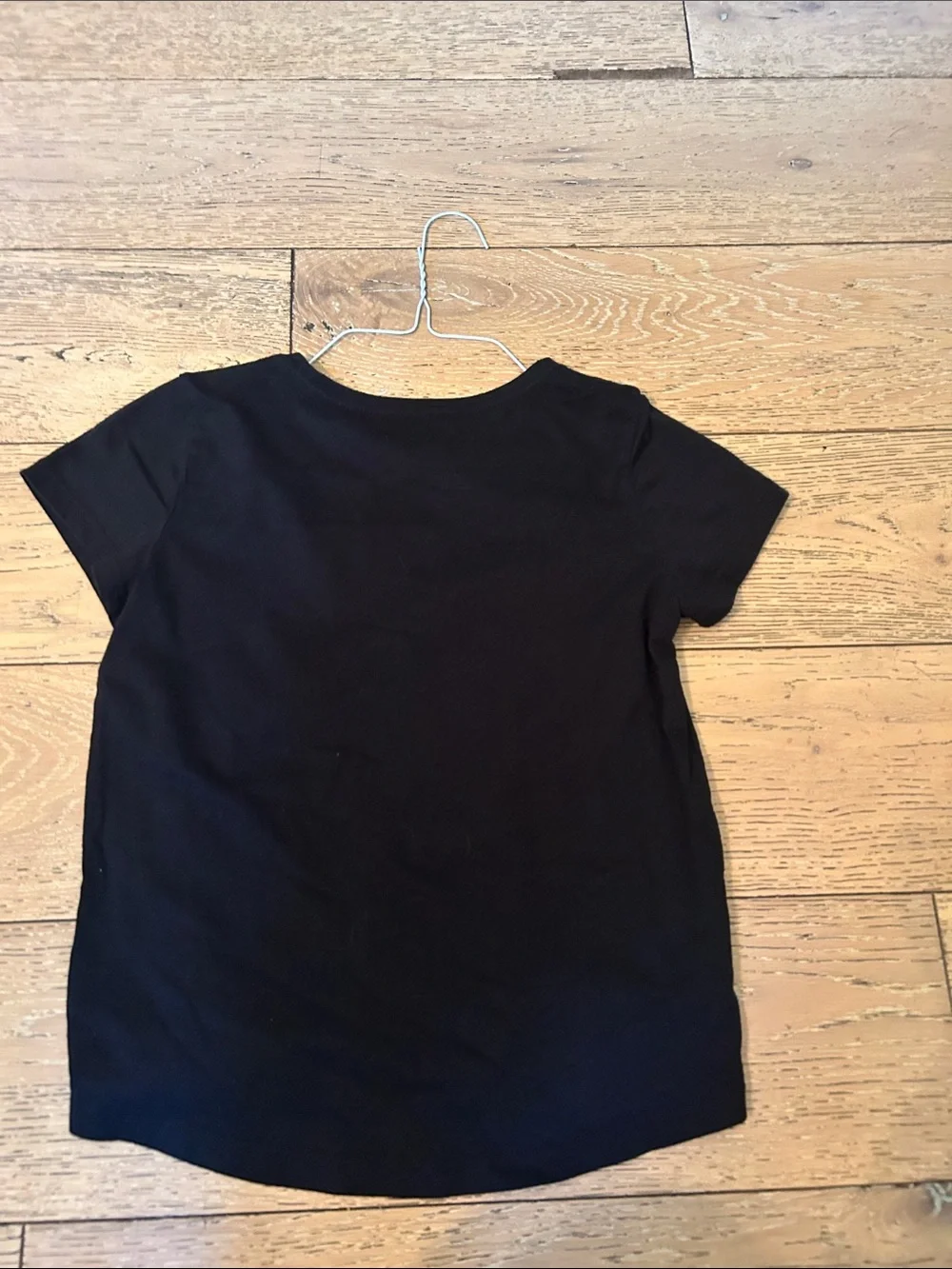 Old Navy Black Short Sleeve Tee with Heart Pocket